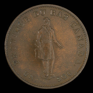 Canada, Banque de la Cité, 1/2 penny : 1837