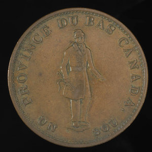 Canada, Banque du Peuple (People's Bank), 1/2 penny : 1837