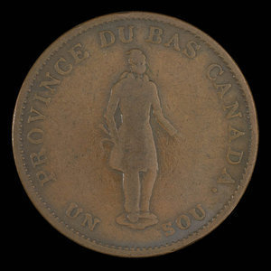 Canada, Banque du Peuple (People's Bank), 1/2 penny : 1837