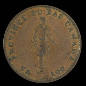 Canada, Banque du Peuple (People's Bank), 1/2 penny : 1837