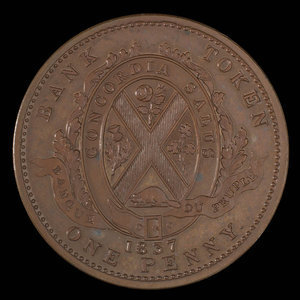 Canada, Banque du Peuple (People's Bank), 1 penny : 1837