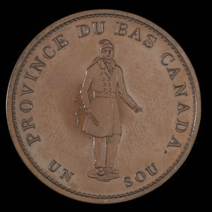 Canada, Banque de la Cité, 1/2 penny : 1837