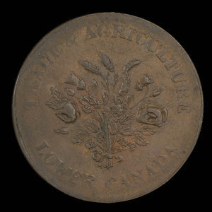 Canada, Banque de Montréal, 1 sou : 1838