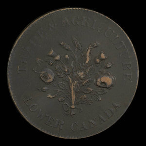 Canada, Banque de Montréal, 1 sou : 1838