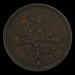 Canada, Banque du Peuple (People's Bank), 1 sou : 1838