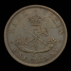 Canada, Bank of Upper Canada (York), 1 penny : 1850