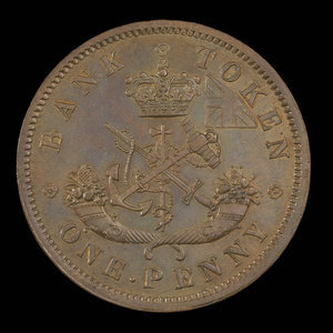 Canada, Bank of Upper Canada (York), 1 penny : 1857