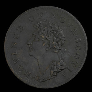 Canada, Province de la Nouvelle-Écosse, 1/2 penny : 1823