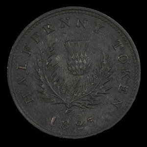 Canada, Province de la Nouvelle-Écosse, 1/2 penny : 1823