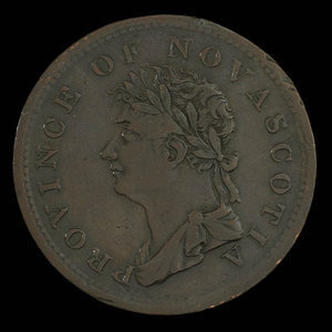 Canada, Province de la Nouvelle-Écosse, 1/2 penny : 1823