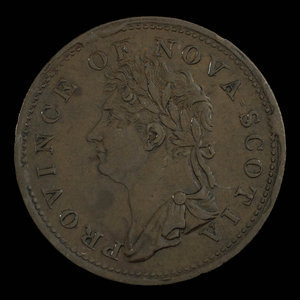 Canada, Province de la Nouvelle-Écosse, 1/2 penny : 1823