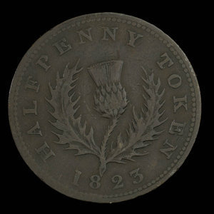 Canada, Province de la Nouvelle-Écosse, 1/2 penny : 1823