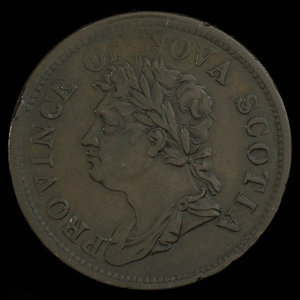 Canada, Province de la Nouvelle-Écosse, 1 penny : 1824