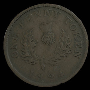 Canada, Province de la Nouvelle-Écosse, 1 penny : 1824