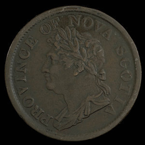 Canada, Province de la Nouvelle-Écosse, 1 penny : 1824