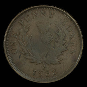 Canada, Province de la Nouvelle-Écosse, 1 penny : 1832