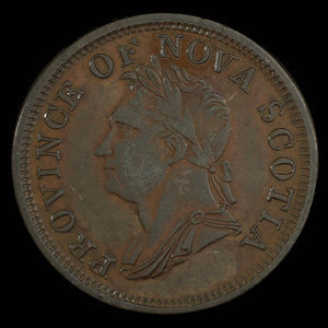 Canada, Province de la Nouvelle-Écosse, 1 penny : 1832