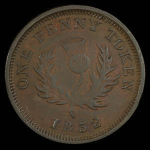 Canada, Province de la Nouvelle-Écosse, 1 penny : 1832