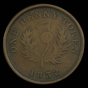 Canada, Province de la Nouvelle-Écosse, 1 penny : 1832