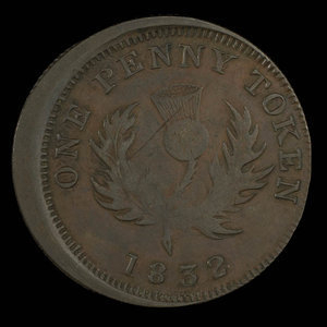 Canada, Province de la Nouvelle-Écosse, 1 penny : 1832