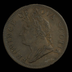 Canada, Province de la Nouvelle-Écosse, 1/2 penny : 1832