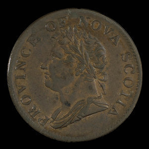 Canada, Province de la Nouvelle-Écosse, 1/2 penny : 1832