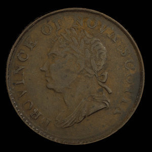 Canada, Province de la Nouvelle-Écosse, 1/2 penny : 1832