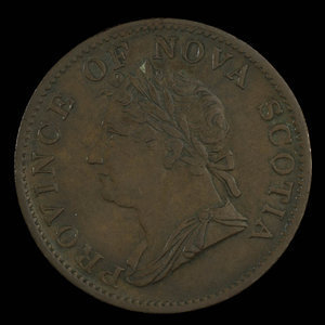 Canada, Province de la Nouvelle-Écosse, 1/2 penny : 1832