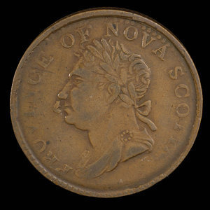 Canada, Province de la Nouvelle-Écosse, 1/2 penny : 1832