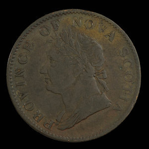 Canada, Province de la Nouvelle-Écosse, 1/2 penny : 1832