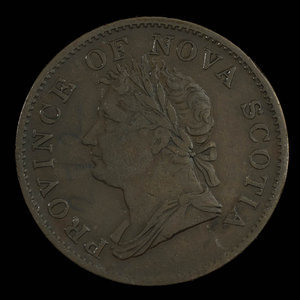 Canada, Province de la Nouvelle-Écosse, 1/2 penny : 1832