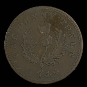 Canada, Province de la Nouvelle-Écosse, 1 penny : 1840