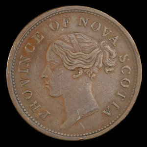 Canada, Province de la Nouvelle-Écosse, 1 penny : 1843