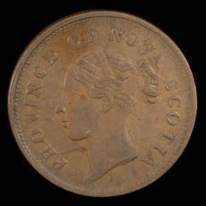 Canada, Province de la Nouvelle-Écosse, 1 penny : 1843