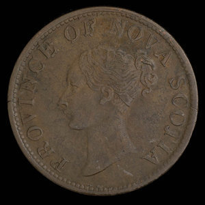 Canada, Province de la Nouvelle-Écosse, 1/2 penny : 1840