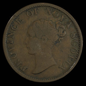Canada, Province de la Nouvelle-Écosse, 1/2 penny : 1840