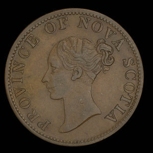 Canada, Province de la Nouvelle-Écosse, 1/2 penny : 1840