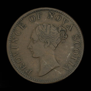 Canada, Province de la Nouvelle-Écosse, 1/2 penny : 1840