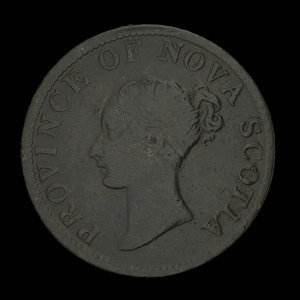 Canada, Province de la Nouvelle-Écosse, 1/2 penny : 1840