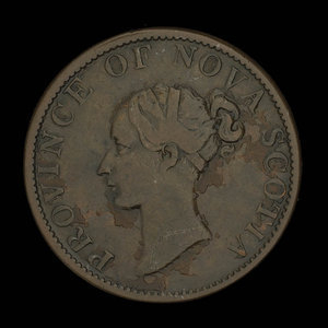 Canada, Province de la Nouvelle-Écosse, 1/2 penny : 1840