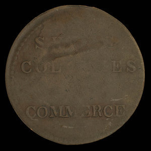 Canada, inconnu, 1/2 penny : 1838