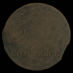 Canada, inconnu, 1/2 penny : 1838