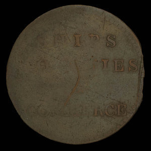 Canada, inconnu, 1/2 penny : 1838