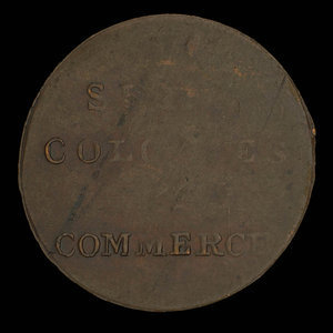 Canada, inconnu, 1/2 penny : 1838