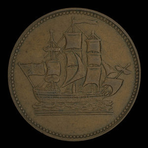 Canada, inconnu, 1/2 penny : 1835