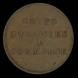 Canada, inconnu, 1/2 penny : 1835