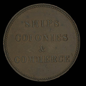 Canada, inconnu, 1/2 penny : 1835