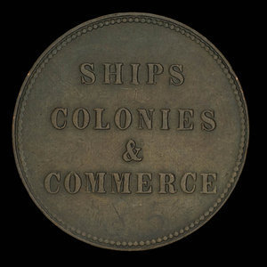 Canada, inconnu, 1/2 penny : 1835