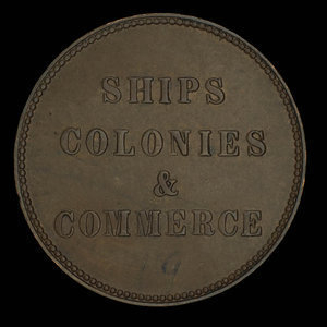 Canada, inconnu, 1/2 penny : 1835