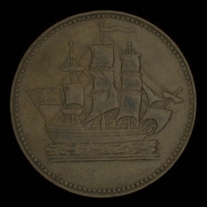 Canada, inconnu, 1/2 penny : 1835